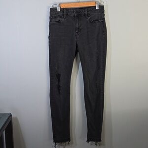 Sanctuary Denim Jeans Womens Size 28 Size 6 Faded Black Saige Ripped Distressed